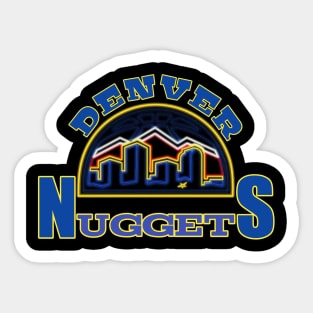 Denver nuggets t-shirt Sticker